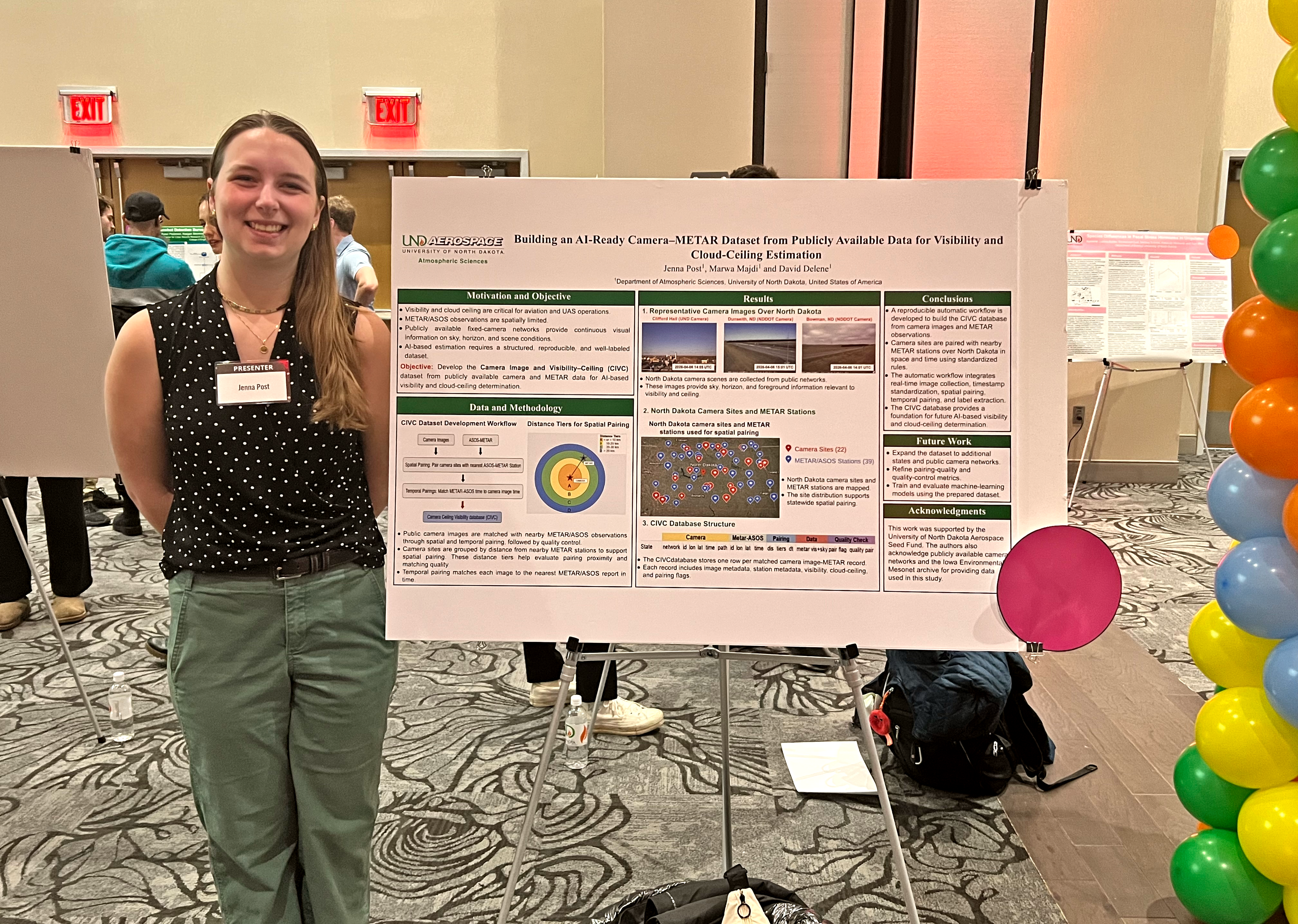 Jenna Post presenting her URSA poster